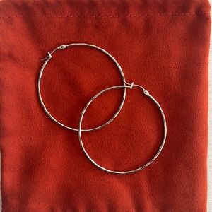 Silver Hoops
